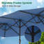Parasol extérieur à double face 15 x 9-922222556