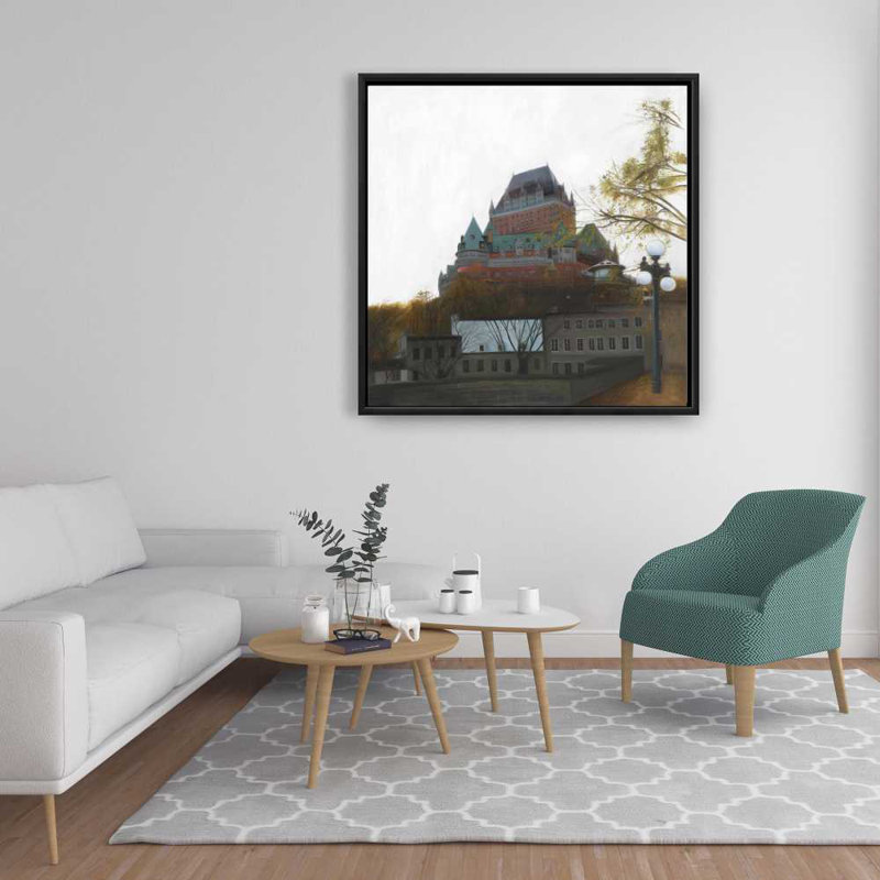 Le château de Frontenac in Autumn - Hyperrealist Canvas Art