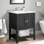 Meuble-lavabo 24 po avec lavabo en céramique-519092130