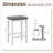 Bernise Upholstered Faux Leather Counter Stool-564196714-564196715