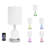 Ensemble de lampes de table blanches 16 po USB