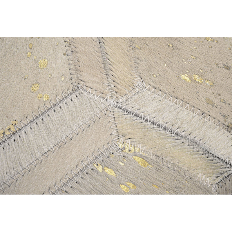 Coussins décoratifs en cuir de vache Canvello, H 16 po x l 24 po, Rectangulaire