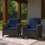 Chaise de patio avec coussins (ensemble de 2)-1163108941