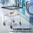 Galvanized Steel Laundry Cart with Wheels