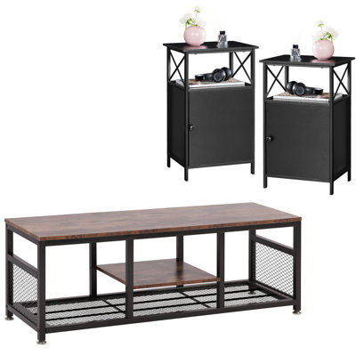 Ensemble de tables basses 3 pièces Auxter