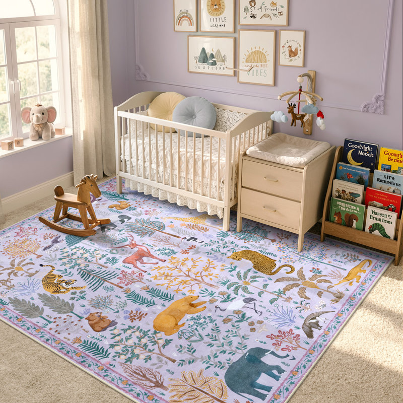 Tapis lavable pour salon moderne Goldene, Rectangle 5 pi x 7 pi