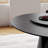 CR039AEH-WFUS1 Modern Round Dining Table with Lazy Susan for 4-6, Sintered Stone Tabletop, Solid Pedestal Carbon Steel Base Pre-Assembly-101644226-101644228-101644229