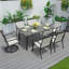 Ensemble repas rectangulaire pour 6 personnes avec fauteuil Flex Comfort Cloutan
