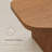 47" Mid Century Brown Wood Coffee Table with Free Form Table top, Double Wood Legs for Living Room