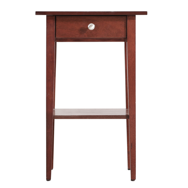 Glory Furniture Dalton 1 Drawer Nightstand Cherry, Cherry