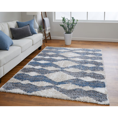 Tapis bohémien et éclectique en polyester Caide