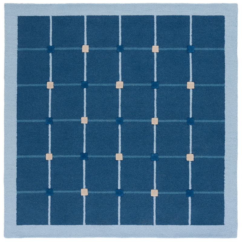 Elway Checkered Indoor Rug, Square 6'  