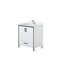 Ensemble de meuble-lavabo simple l 30 po x P 22 po avec plateau blanc et robinet chromé Ziva-87293399-113196841