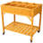 Raised Garden Beds With Wheels ,Outdoor Wooden Elevated Planter Box With Ergonomic Gardening And Drainage System Planter