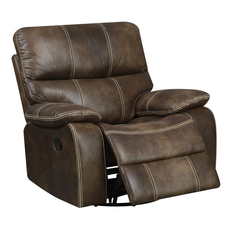 Swivel Gliding Recliner, Brown