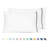 Sunflower Decorative 100% Cotton Percale Striped Crisp Pillowcases Open Snug Fit Pillowcases Set-122613809-122613811