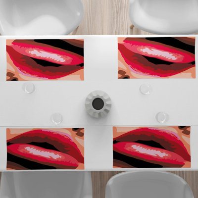 Polyester Abstract Rectangle Placemat