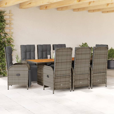 Ensemble de salle à manger de patio avec coussins 7 pièces Red Barrel Studio®