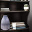 Cool Ice Blue Ribbed Cylindrical Vessel-1037978980