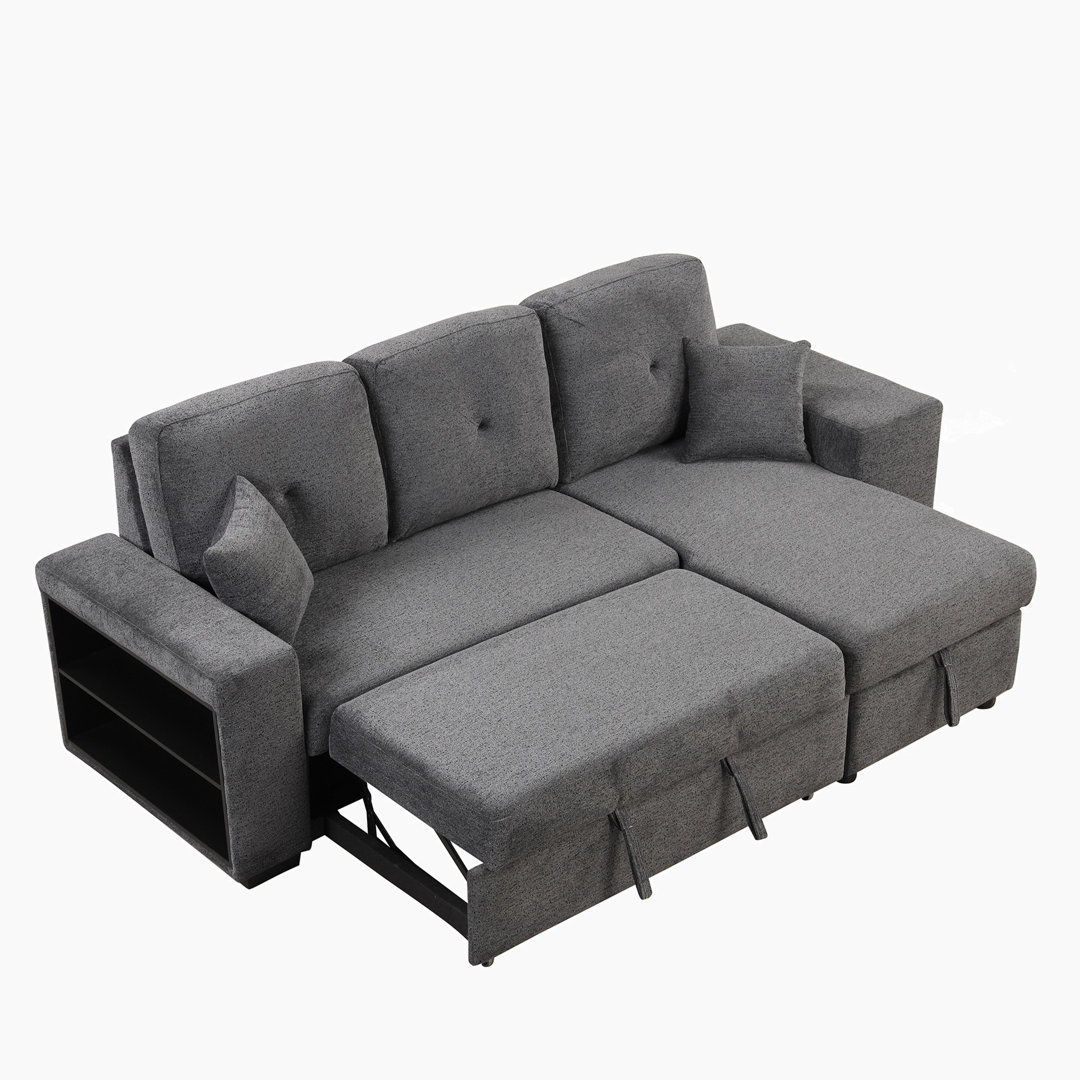 Lablanc 3 - Piece Velvet Sectional Latitude Run® 
