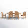 Summerton 6 - Person Teak Wood Patio Dining Set with Rectangular Table , Cushions Included
