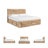 Homeira Panel Storage Bed