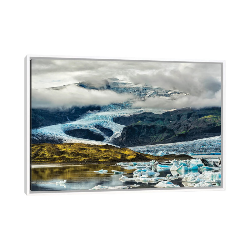 Jokulsarlon by Drago Cerovsek - Floater Frame Print on Canvas