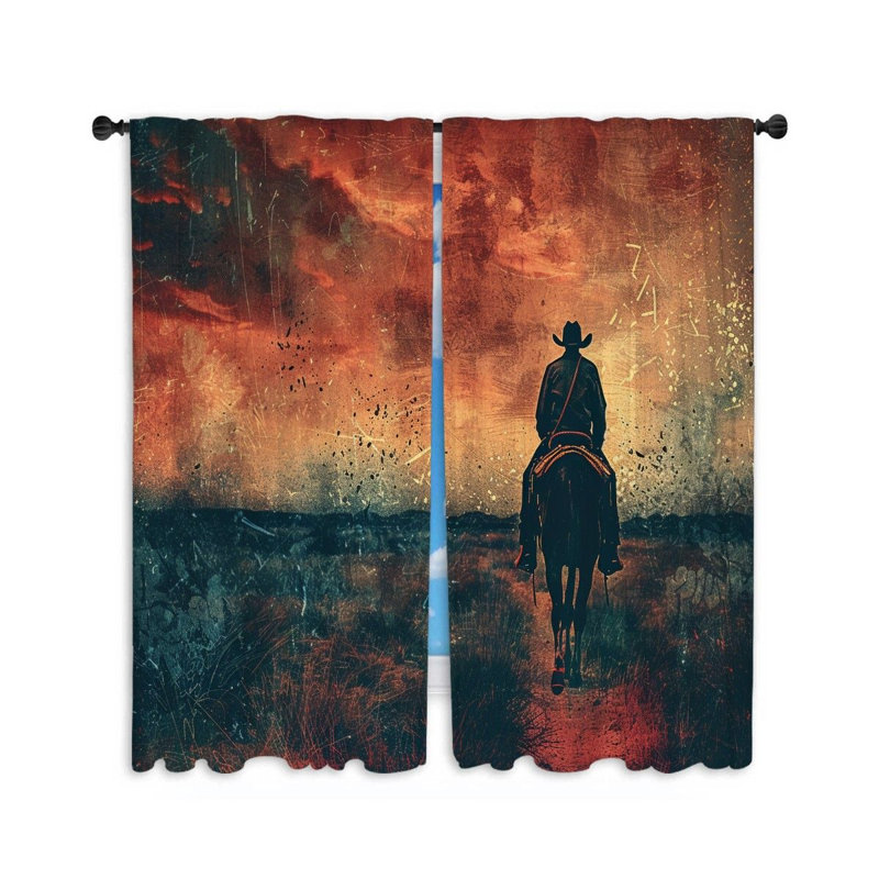 Paire de rideaux transparents Audelio, L 40 po x L 82 po
