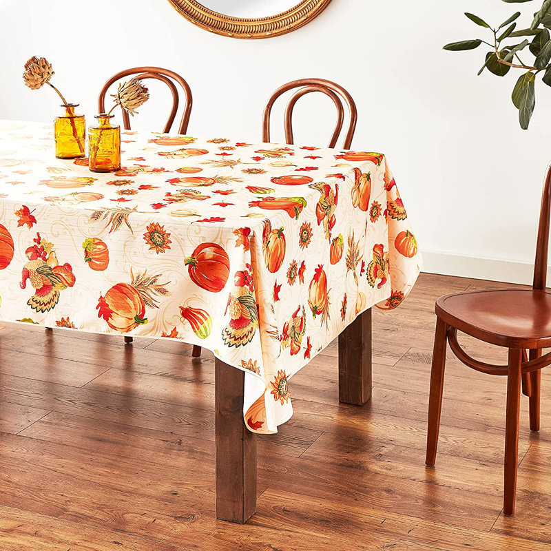 Ashfield Thanksgiving Tablecloth, 84" x 60"