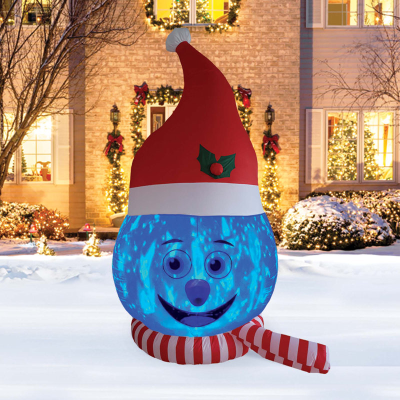 Tête de bonhomme de neige gonflable