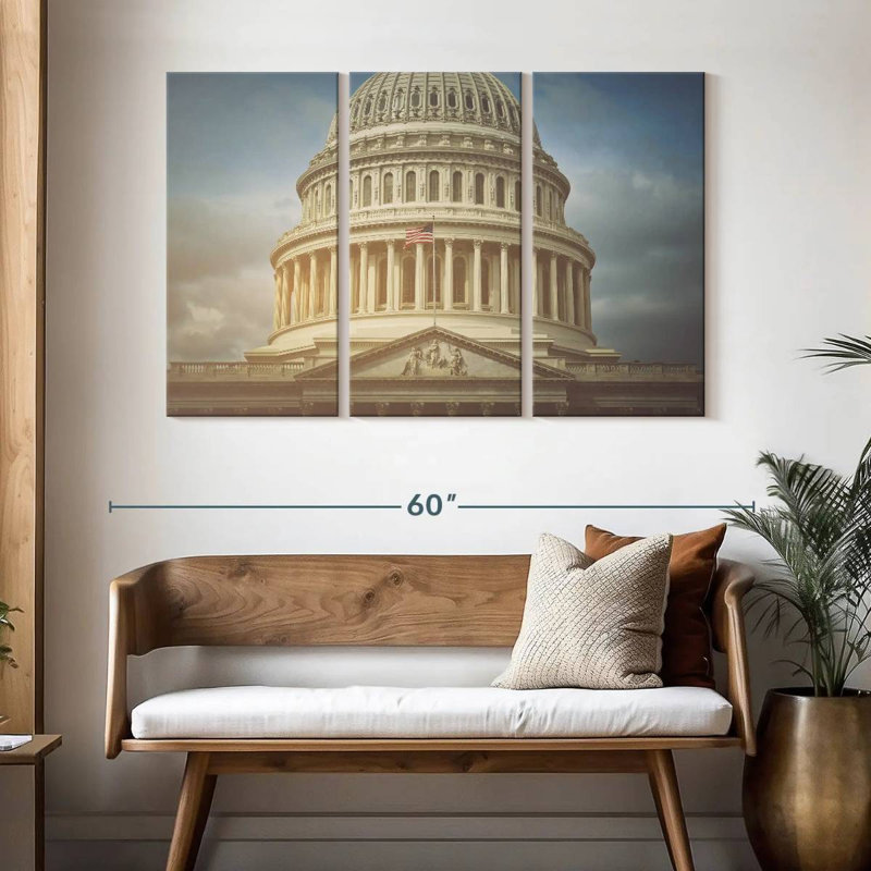 US Capitol, 32" H x 50" W