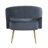 Candide 27.5" Modern Glam Accent Chair with Velvet Fabric Upholstery, Metal Legs in Gold Finish, Foam Wrapped in Poly Fiber-1582782000