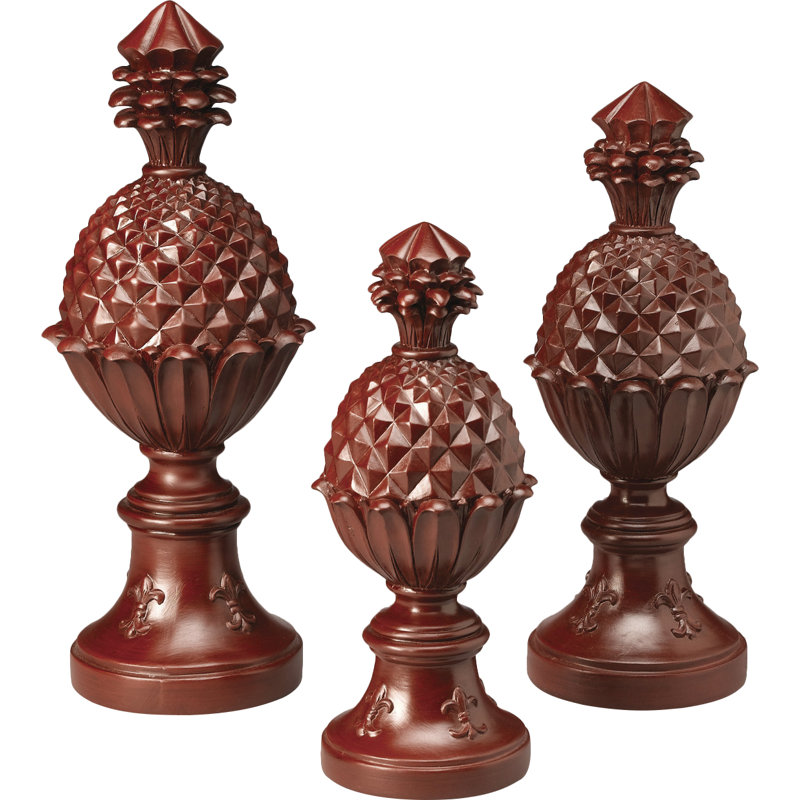 Ensemble de sculpture 3 pièces Howial, Rouge antique