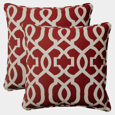 New Geo Corded Outdoor Throw Pillow Cover & Insert