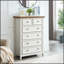 Commode moderne à 6 tiroirs avec mécanisme anti-basculement, rangement spacieux et poignées en métal élégantes pour une organisation élégante