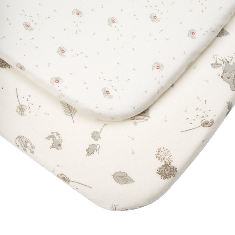 Tutti Bambini Cot Fitted Sheets 2pk - Cocoon