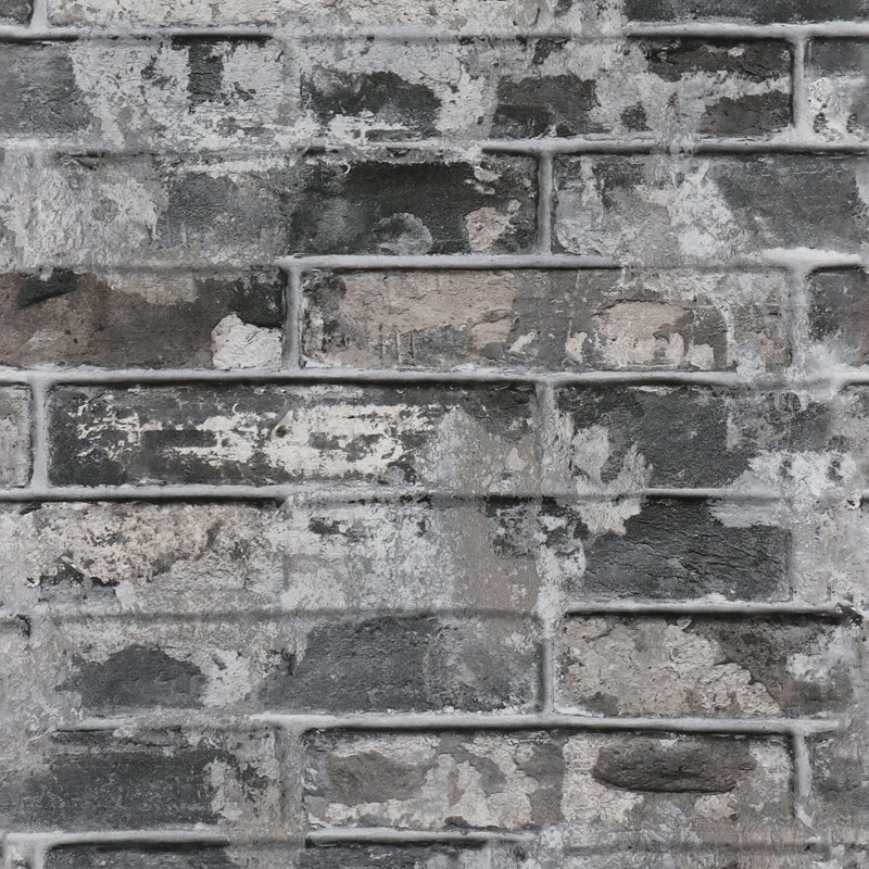 Papier peint auto-adhésif en briques grises gris avec motif en pierre 3D, PVC auto-adhésif, couverture de 48,5 pieds carrés pour les murs décoratifs, la cuisine et la salle de bain