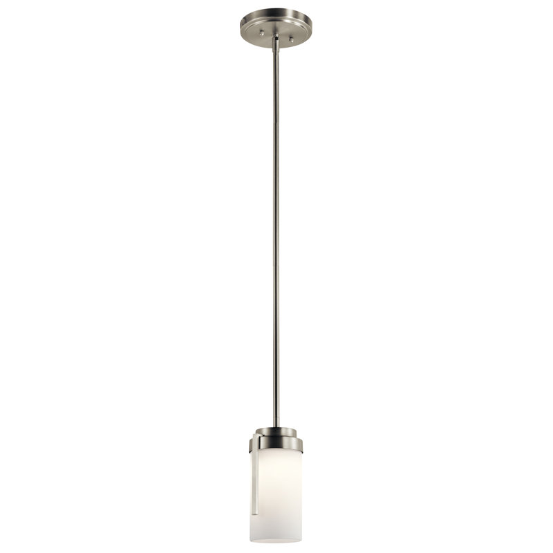 Luminaire suspendu cylindrique à 1 lumière DEL