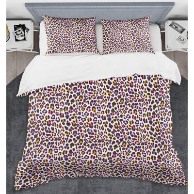 Ensemble de housse de couette en fourrure safari vi de leopard