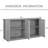 64-Inch Wooden Sideboard With Rattan Accents For Hallway-116110971