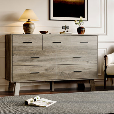 Grande commode 7 tiroirs avec base robuste en forme de X