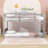 Twin Over Twin Wood Floor Bunk Bed With Safety Guardrails & Ladder-391772342
