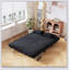 Fauteuil-lit convertible en velours de 55 po, canapé-lit à trois volets avec dossier réglable et coussin pour un confort polyvalent et un gain de place-1287882480