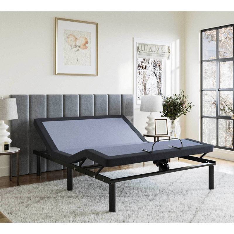 Base de lit grand ajustable Os25, avec massage du corps et 41 po Ajustement profond du pied de la tête à ajustement profond Poids du produit: 135,83 lb