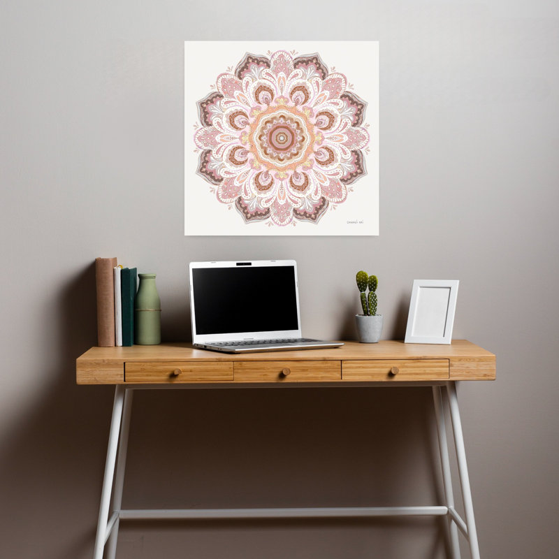 Goa Mandala II, art floral, H 18 po x l 18 po