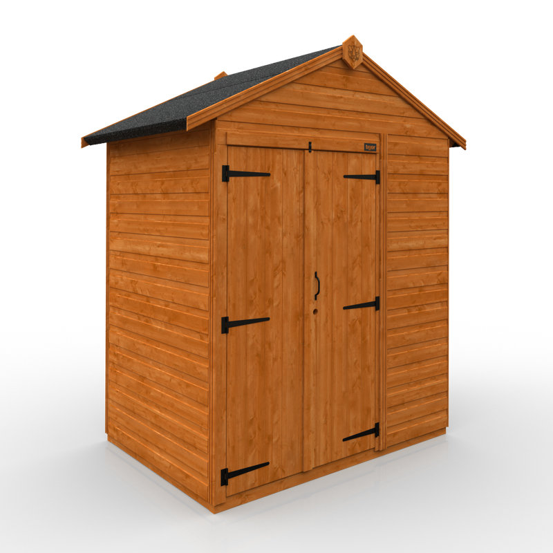 TigerFlex® Modular Buildings Solid Wood Tool/Bike Shed, 208cm H x 175cm W x 123cm D