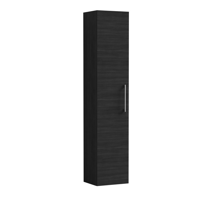 Arno Linen Cabinet, Charcoal Black