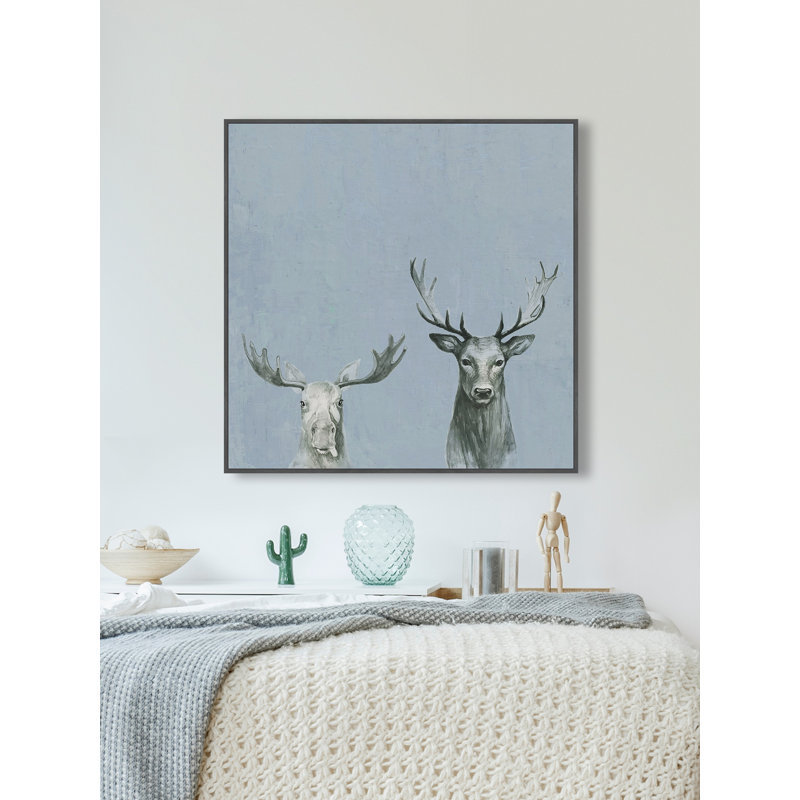 " Antler Rules " Painting Print, 24" H x 24" W x 1.5" D
