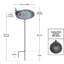 Scallop Shell Birdbath and Feeder with Stake