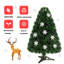 Arbre de Noël artificiel réaliste vert 36 "avec 36 lumières DEL et sommet de sapin illuminé H 36"
